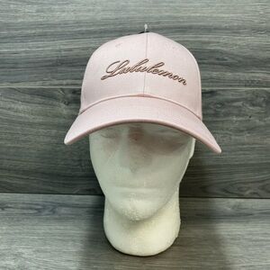 Lululemon Structured Ball Cap Script Unisex Pink S/M NWT Adjustable